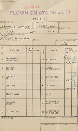 Lot #8503  Spacelab Tribology Experiment Drawers - Image 12