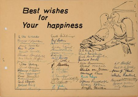 Lot #8160  Early Rocket Pioneer Signatures from the Original Wernher von Braun Rocket Development Team of the German V-2 and US Saturn Moon Rocket - Image 3