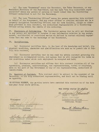 Lot #8165 Hans Hosenthien Operation Paperclip Document - Image 3