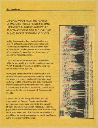 Lot #8164 Hans Hosenthien Handwritten Papers - Image 2