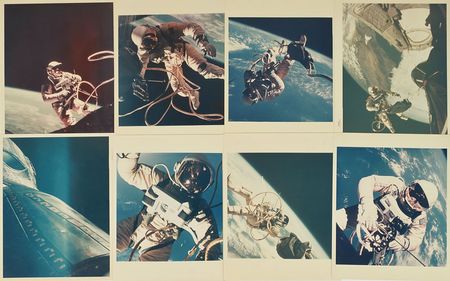 Lot #8294 Edward H. White Set of (8) Vintage Original Gemini Photos - Image 1