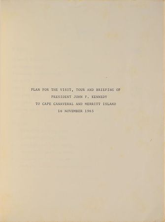 Lot #8217  Mercury JFK Cape Canaveral Brochure - Image 2
