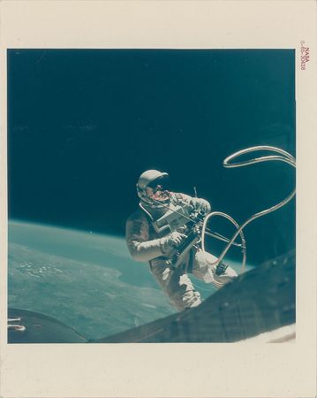 Lot #8293 Edward H. White Original Vintage Gemini Photograph - Image 1