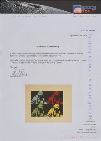 Lot #8187 Alexei Leonov Signed Print - Image 2