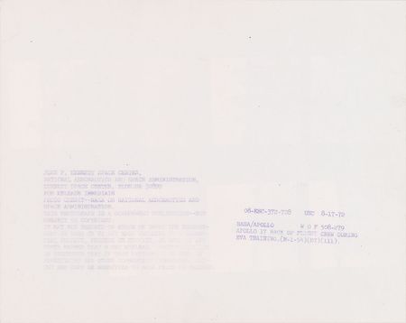 Lot #8109  Apollo 17 Back-Up Crew Pair of Original Photo Contact Sheets - Image 3