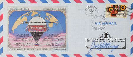 Lot #8532 Joe Kittinger Signed FDC - Image 1