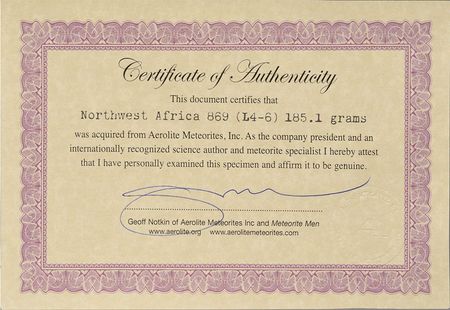 Lot #8154  Northwest Africa Meteorite - Image 3
