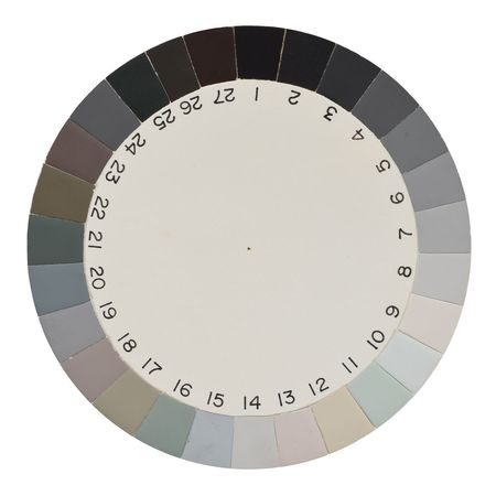Lot #8406 Dave Scott's Apollo 15 Lunar Orbit-Flown Circular Color Chart - Image 1