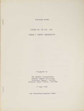 Lot #8138  Aerospace Physiological Training Outline - Image 5
