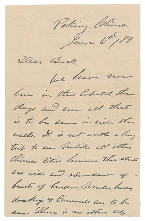 Lot #159 U. S. Grant: From China to Japan on a diplomatic mission - Image 1