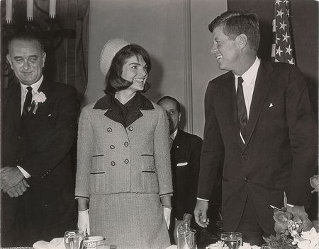 Lot #53 John and Jacqueline Kennedy Oversized Fort Worth Photograph by Gene Gordon Photograph - Image 1