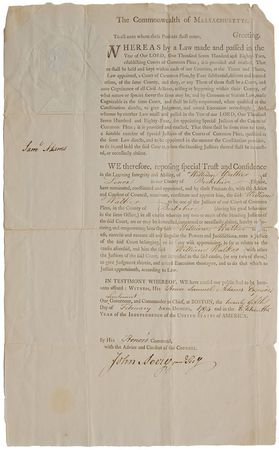 Lot #238 Samuel Adams Signed Document - Image 1