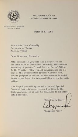 Lot #88 Texas Supplemental Report on the Assassination of John F. Kennedy Book - Image 2