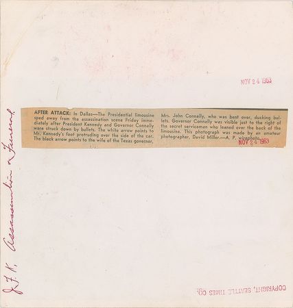 Lot #69 John F. Kennedy Motorcade Photographs Photographs - Image 3