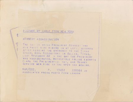 Lot #69 John F. Kennedy Motorcade Photographs Photographs - Image 4