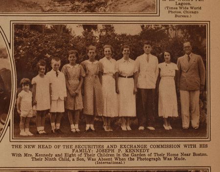 Lot #1 Kennedy Family 1934 Original Vintage Photograph: Historic 1934 family portrait - Image 4