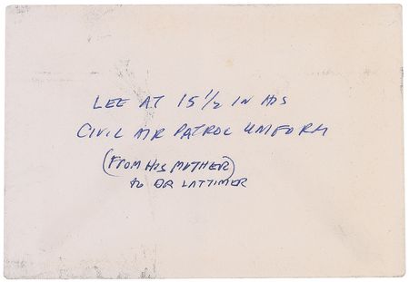 Lot #102 Lee Harvey Oswald 1955 Civil Air Patrol Photograph: 15-year-old Lee Harvey in the Civil Air Patrol - Image 3