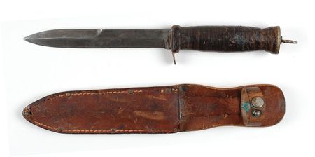 Lot #106 Lee Harvey Oswald?s US Marine Corps Knife: Well-worn Marine Corps knife owned by 
