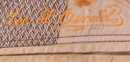 Lot #104 Lee Harvey Oswald?s Tweed Jacket: Extensively photo-documented and hand-embroidered ?Lee H. Oswald? jacket - Image 3