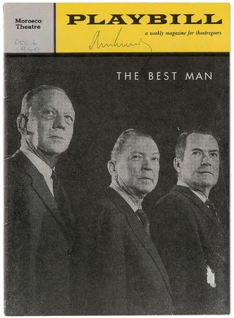Lot #24 John F. Kennedy Signed Playbill Playbill