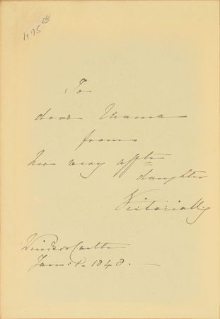 Lot #306 Queen Victoria: Inscribed by Queen Victoria to her mother - Image 1