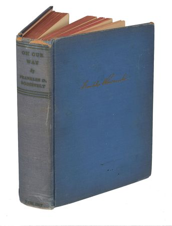 Lot #188 Franklin D. Roosevelt: Inscribed to a White House veteran, 
