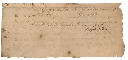 Lot #232 Abraham Clark Signed Document - Image 1