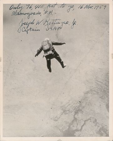 Lot #460 Joe Kittinger Signed Photograph - Image 1