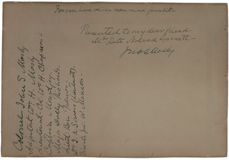 Lot #373 John S. Mosby: Striking thrice-signed print of Mosby's Berryville wagon raid - Image 2