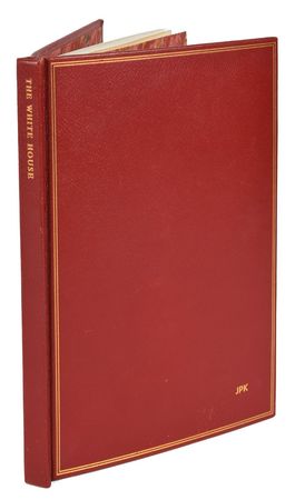 Lot #44 John and Jacqueline Kennedyâ??s Signed 1962 Christmas Book for Joe Sr.: Amazing limited edition of the First Ladyâ??s White House guidebook, inscribed by the First Family to their patriarch for Christmas 1962 - Image 2