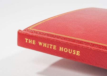 Lot #44 John and Jacqueline Kennedyâ??s Signed 1962 Christmas Book for Joe Sr.: Amazing limited edition of the First Ladyâ??s White House guidebook, inscribed by the First Family to their patriarch for Christmas 1962 - Image 6