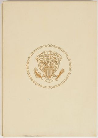 Lot #28 John F. Kennedy Signed Inaugural Address: Specially bound inaugural address inscribed to a White House medical officer - Image 4