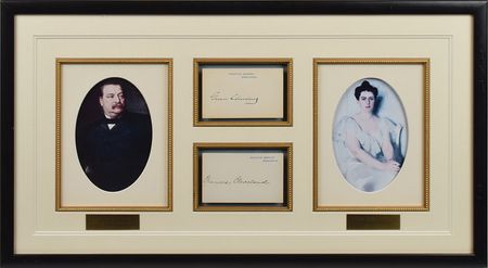 Lot #166 Grover and Francis Cleveland White House Card - Image 1