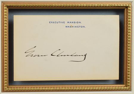 Lot #166 Grover and Francis Cleveland White House Card - Image 2