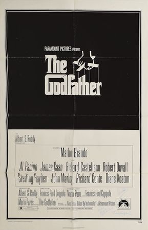 Lot #714 The Godfather: Incredibly rare Brando-signed poster for The Godfather - Image 1