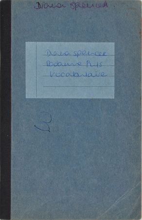 Lot #301 Princess Diana: The teenage Diana's French notebook from Swiss finishing school - Image 1