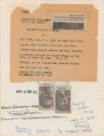 Lot #529 Walt Disney Photograph - Image 2