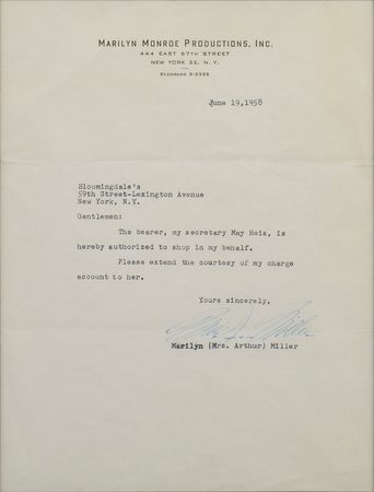 Lot #720 Marilyn Monroe: 