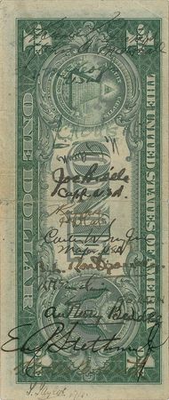 Lot #295 Joseph Stalin and Harry Truman: Unique 'short-snorter' signed by several Allied figureheads?Truman, Stalin, Baruch, Montgomery, and more - Image 2
