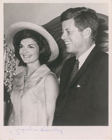 Lot #32 Jacqueline Kennedy Signed Photograph