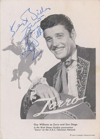 Lot #794 Guy Williams: Walt Disney portrait of