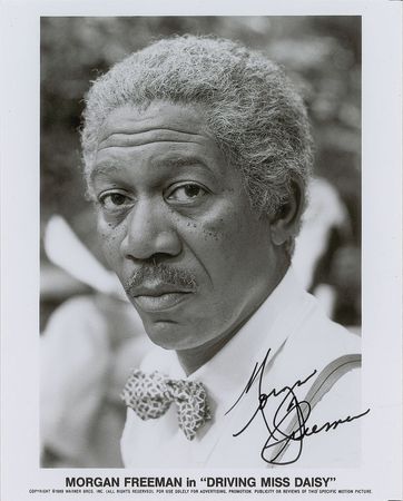 Lot #752 Morgan Freeman Signed Photograph