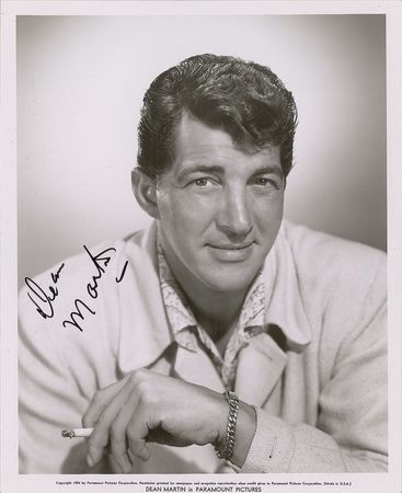 Lot #765 Dean Martin Signed Photograph