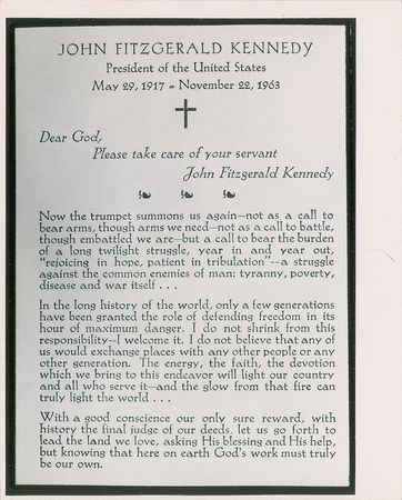 Lot #85 John F. Kennedy Memorial Ephemera Group Lot - Image 3