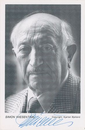 Lot #356 Simon Wiesenthal Signed Photographs - Image 2