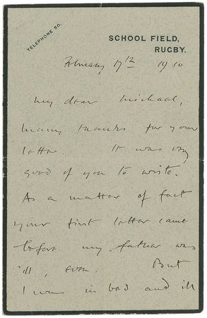 Lot #551 Rupert Brooke: 