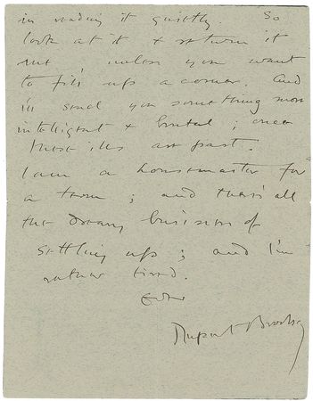 Lot #551 Rupert Brooke: 
