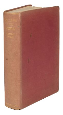 Lot #251 Henry Ford: Ford's autobiography inscribed to famed speedster Malcolm Campbell - Image 2