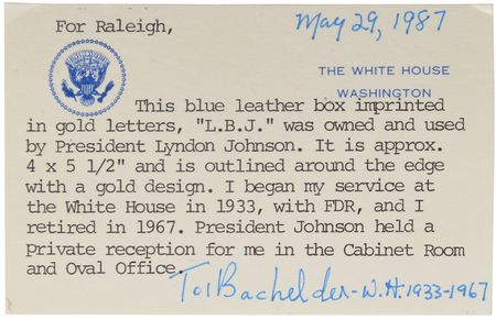 Lot #196 Lyndon B. Johnson Box - Image 2