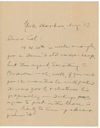 Lot #555 Samuel L. Clemens: 